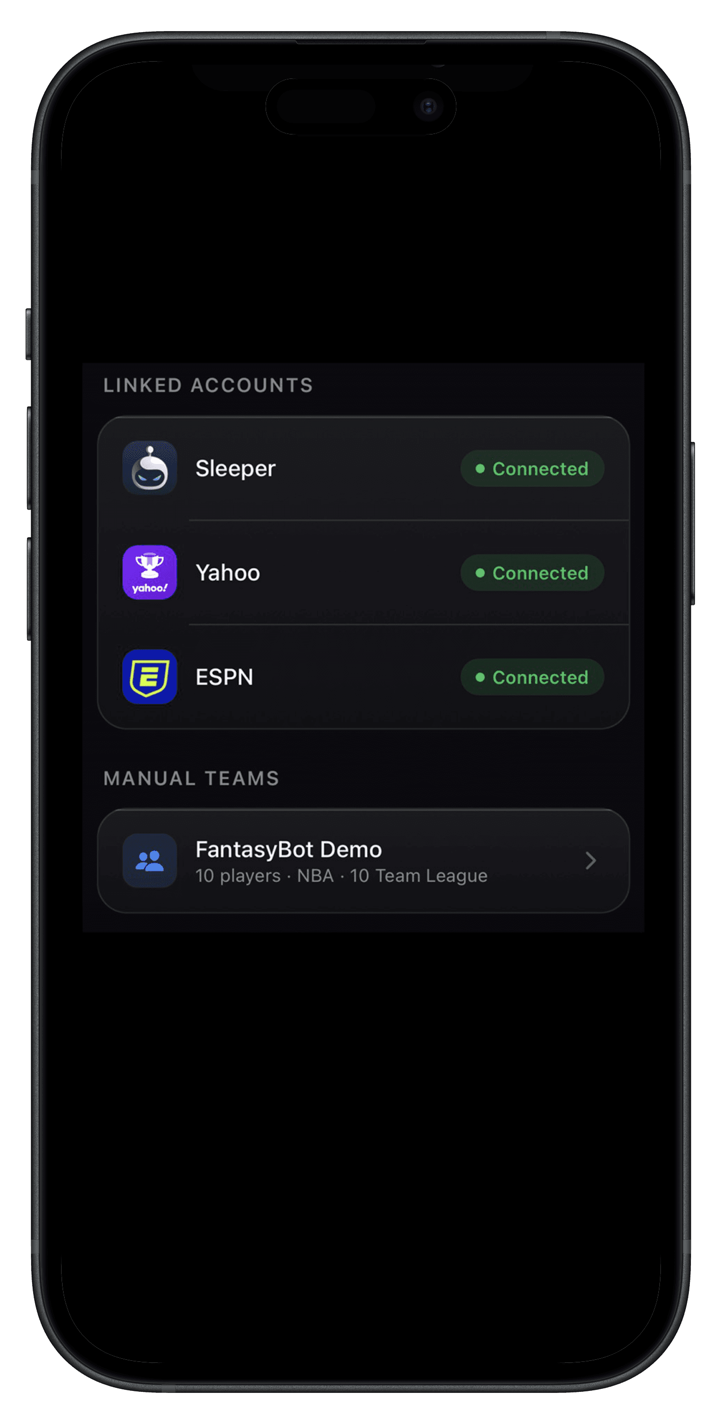 Link any league